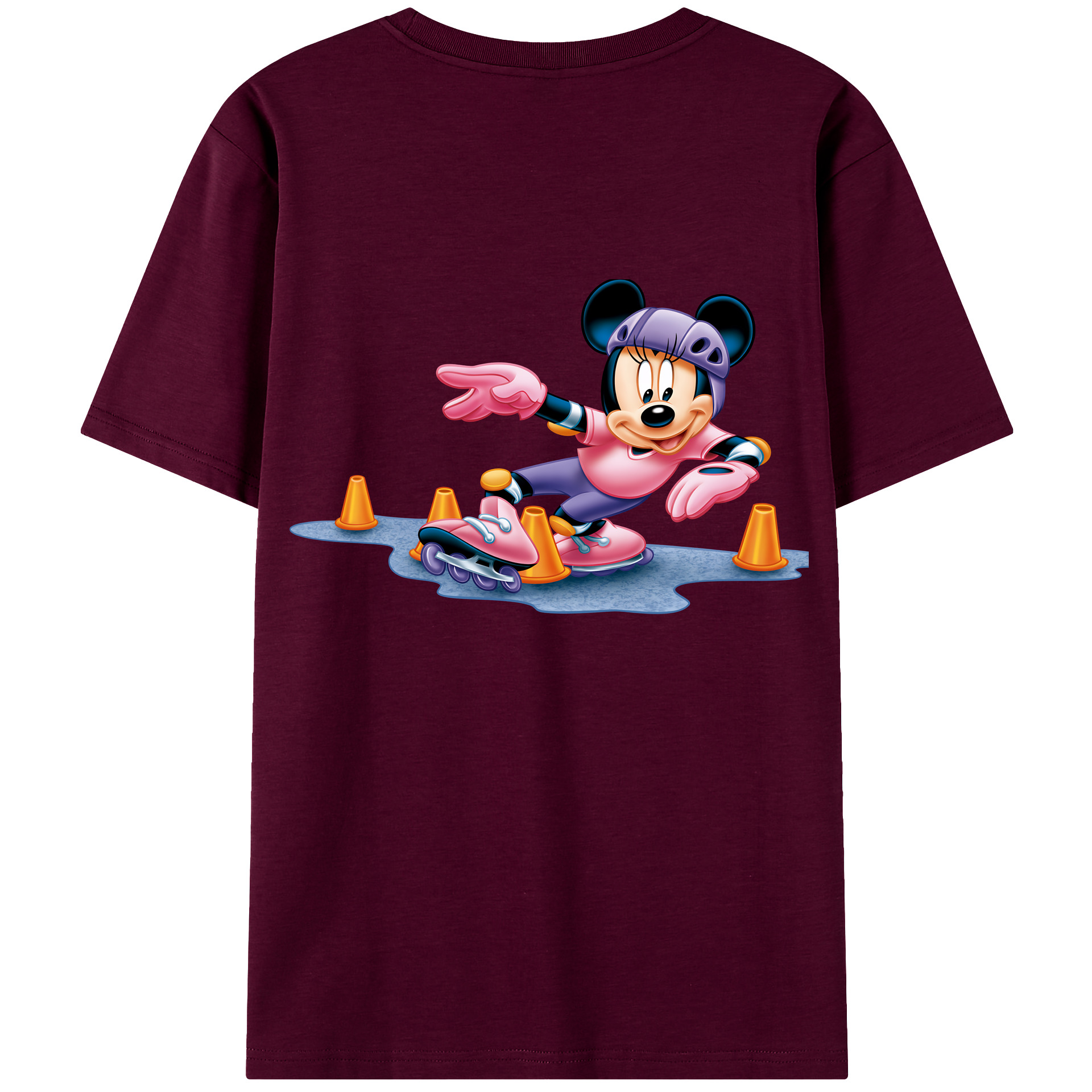 （画像用） ミッキーマウス Mickey Mouse レディース半袖Tシャツ(バックプリント)